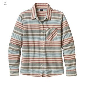 Patagonia Heywood Striped Flannel Button Down Shirt